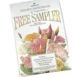 Hallmark‎ Nature's Sketchbook Sampler Marjolein Bastin 2 Cards & Stationery 1994
